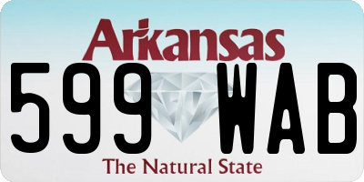 AR license plate 599WAB
