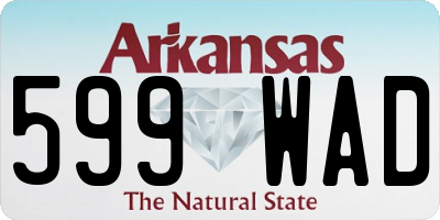 AR license plate 599WAD