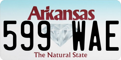 AR license plate 599WAE