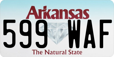 AR license plate 599WAF