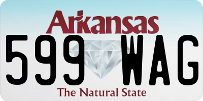 AR license plate 599WAG
