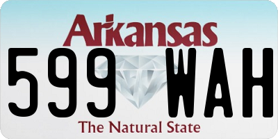 AR license plate 599WAH