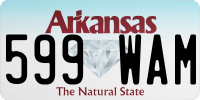 AR license plate 599WAM