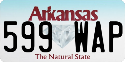 AR license plate 599WAP