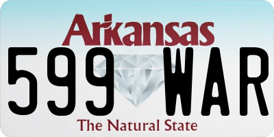 AR license plate 599WAR