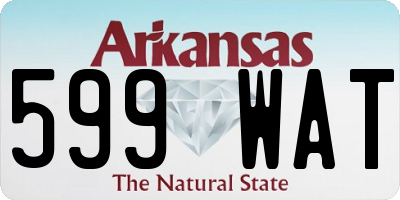 AR license plate 599WAT