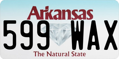 AR license plate 599WAX