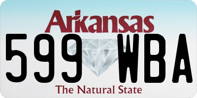 AR license plate 599WBA