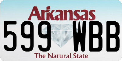 AR license plate 599WBB