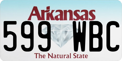AR license plate 599WBC