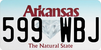 AR license plate 599WBJ