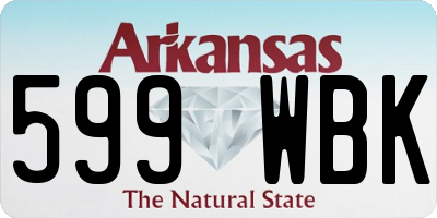 AR license plate 599WBK