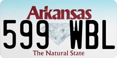 AR license plate 599WBL