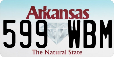 AR license plate 599WBM