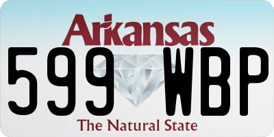 AR license plate 599WBP