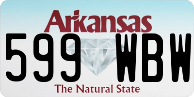 AR license plate 599WBW