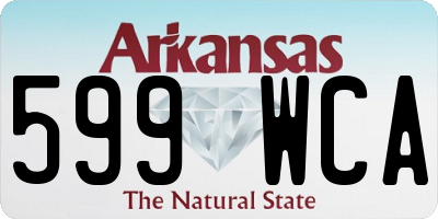 AR license plate 599WCA