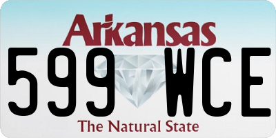 AR license plate 599WCE