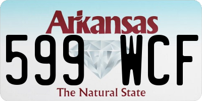 AR license plate 599WCF