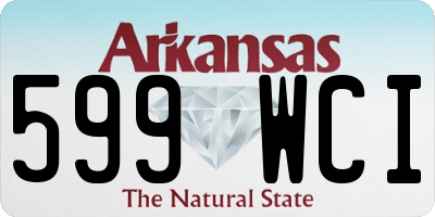 AR license plate 599WCI
