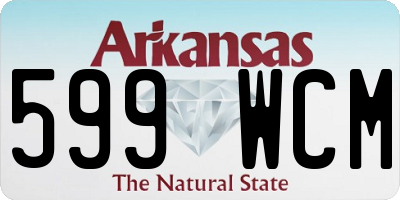 AR license plate 599WCM