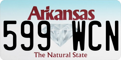 AR license plate 599WCN
