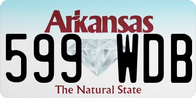 AR license plate 599WDB