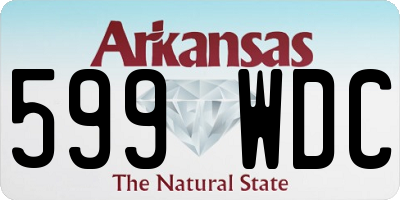 AR license plate 599WDC