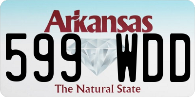 AR license plate 599WDD