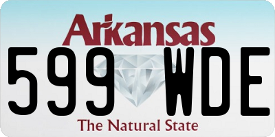 AR license plate 599WDE