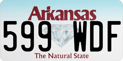 AR license plate 599WDF