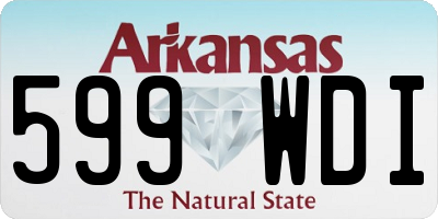 AR license plate 599WDI