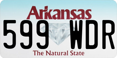 AR license plate 599WDR