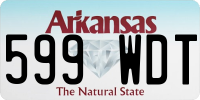 AR license plate 599WDT