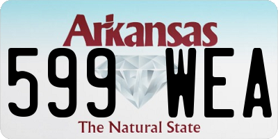 AR license plate 599WEA