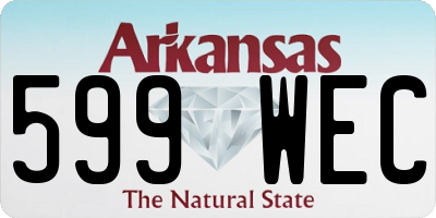 AR license plate 599WEC