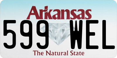 AR license plate 599WEL