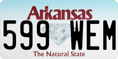 AR license plate 599WEM