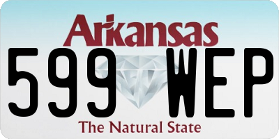 AR license plate 599WEP