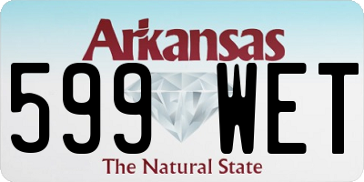 AR license plate 599WET