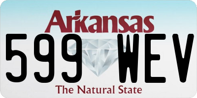 AR license plate 599WEV