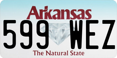 AR license plate 599WEZ