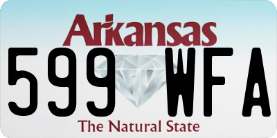 AR license plate 599WFA