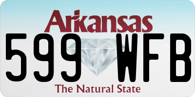 AR license plate 599WFB