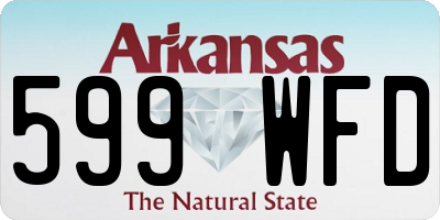 AR license plate 599WFD