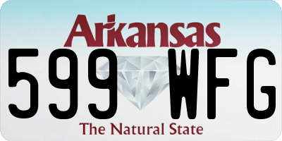 AR license plate 599WFG