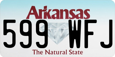 AR license plate 599WFJ