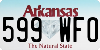 AR license plate 599WFO