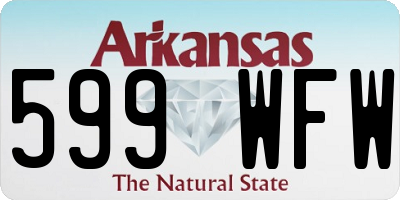 AR license plate 599WFW