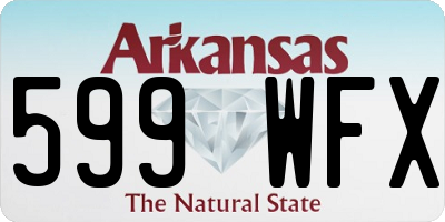 AR license plate 599WFX